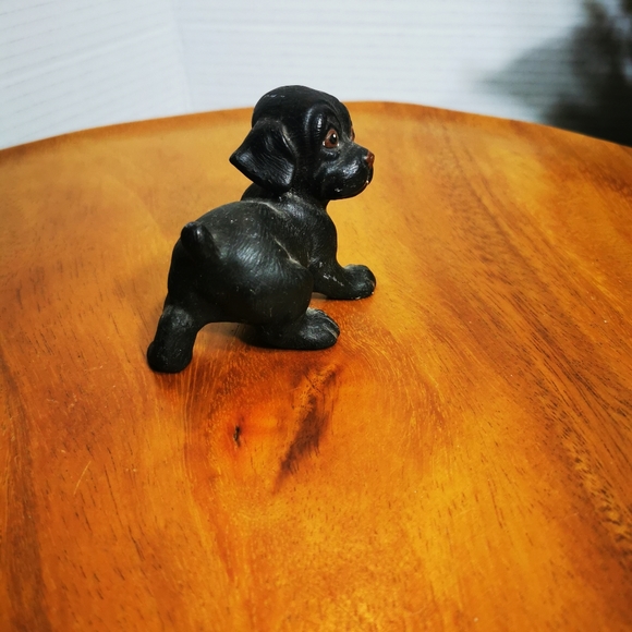 Vintage Black Pottery Puppy Dog - Picture 6 of 11